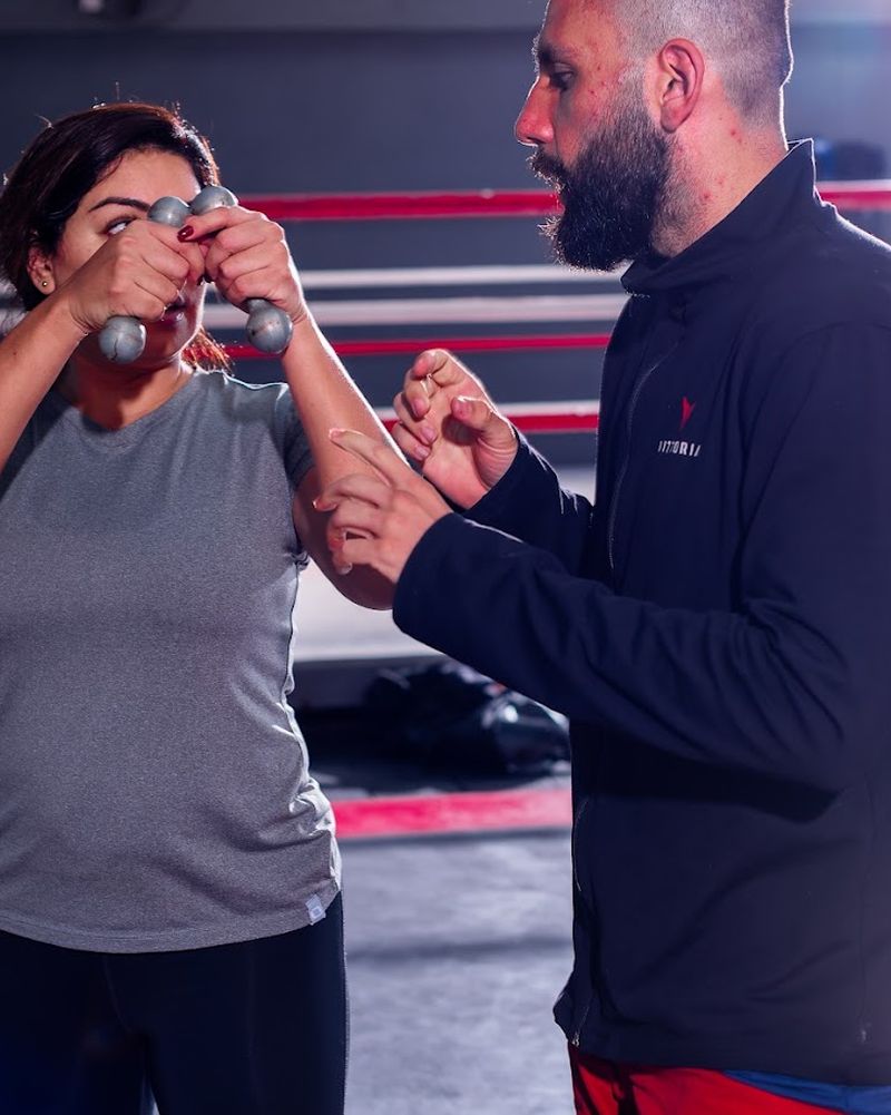Treino de Boxe individual na Vittoria